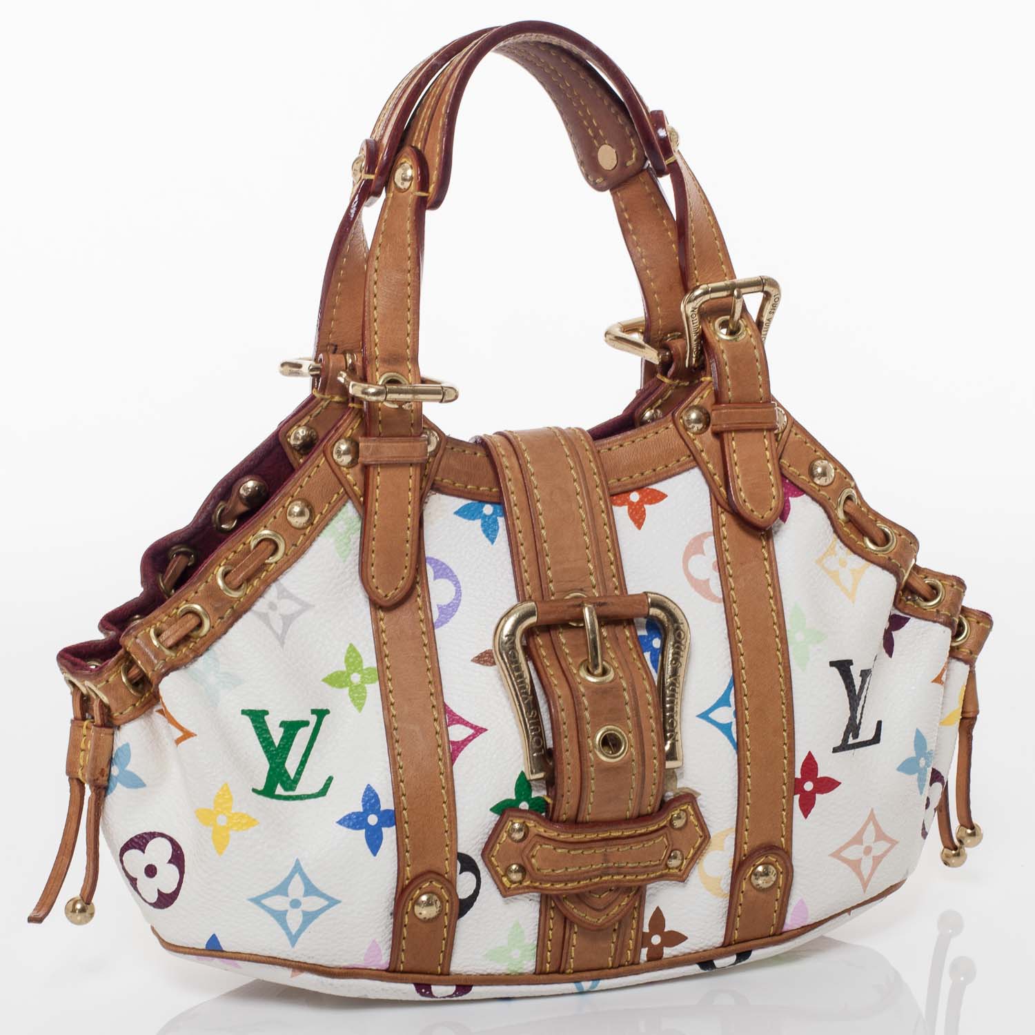 Louis Vuitton Monogram Multicolor Theda PM White 1 of 9
