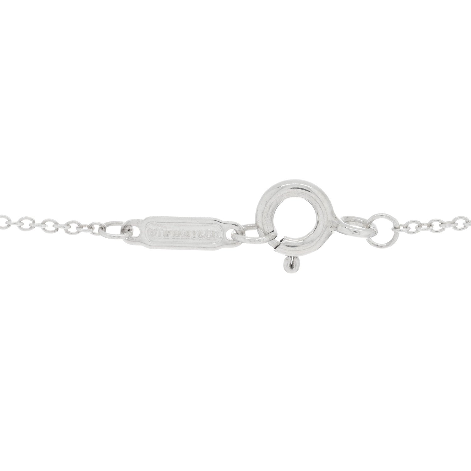 Tiffany Sterling Silver 1837 Circle Pendant Necklace 4 of 4