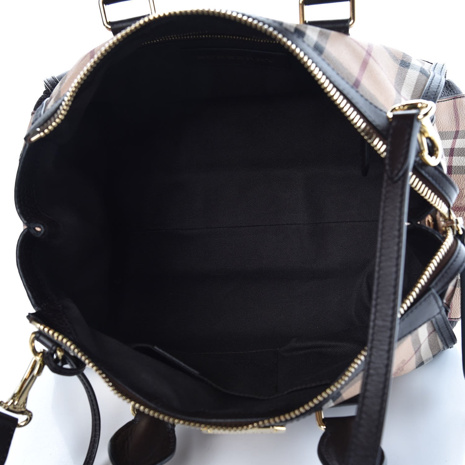 Burberry Haymarket Check Small Gladstone Chocolate 6 of 8