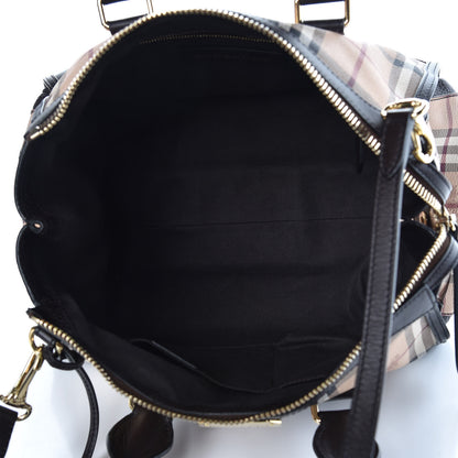 Burberry Haymarket Check Small Gladstone Chocolate 6 of 8