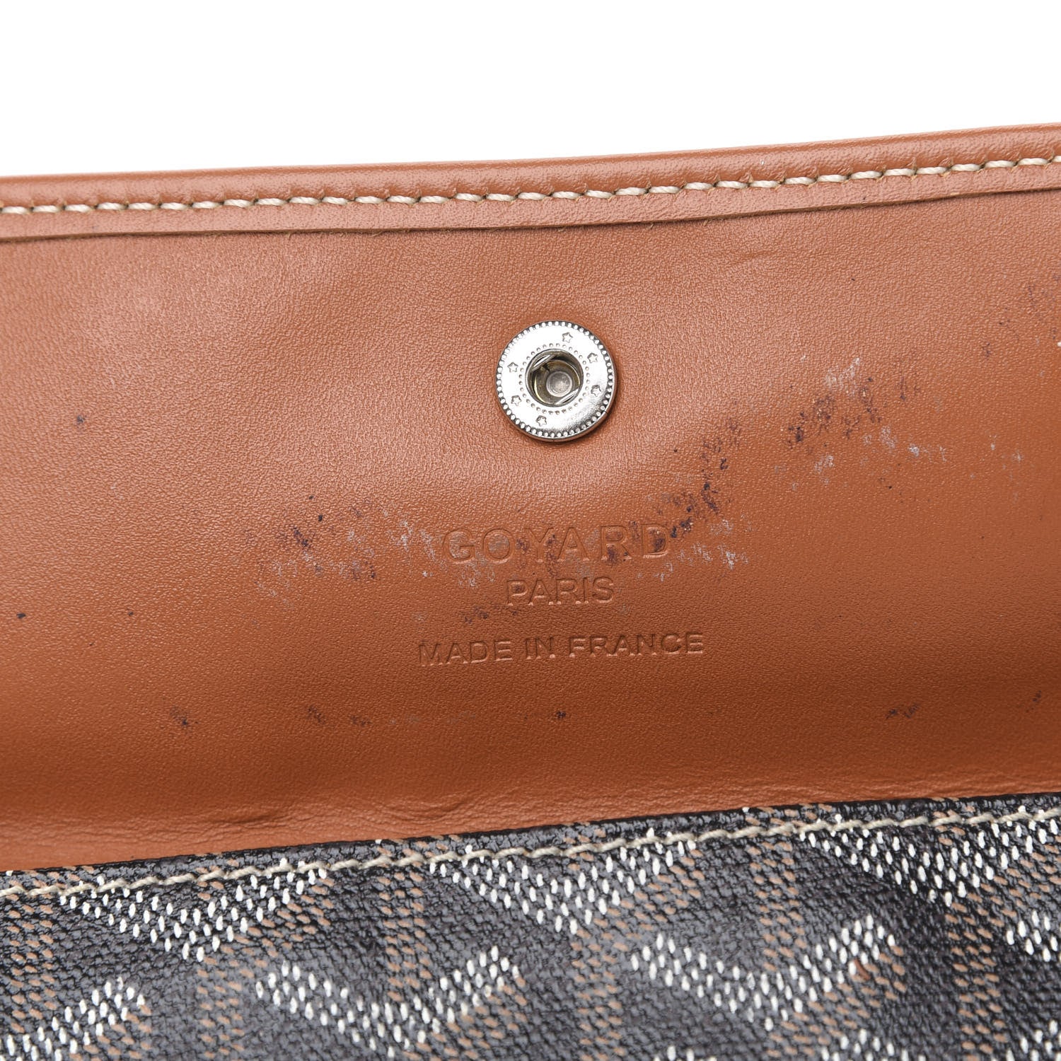 Goyard Goyardine Pouch Black Gold 6 of 6
