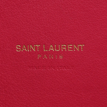 Saint Laurent Grained Calfskin Small Sac De Jour Black Pink 7 of 7
