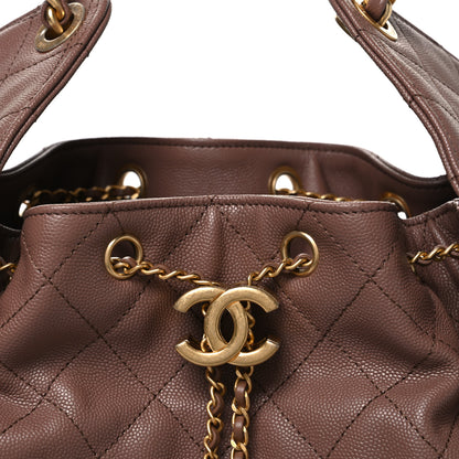 Chanel Caviar Quilted Medium Chanel 25 Handbag Brown 9 of 12