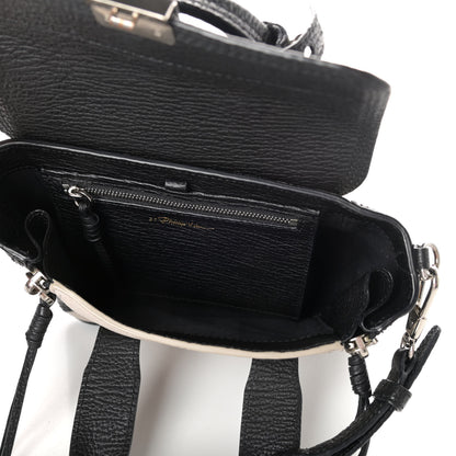 3.1 Phillip Lim Textured Calfskin Mini Pashli Satchel Black Feather 5 of 9