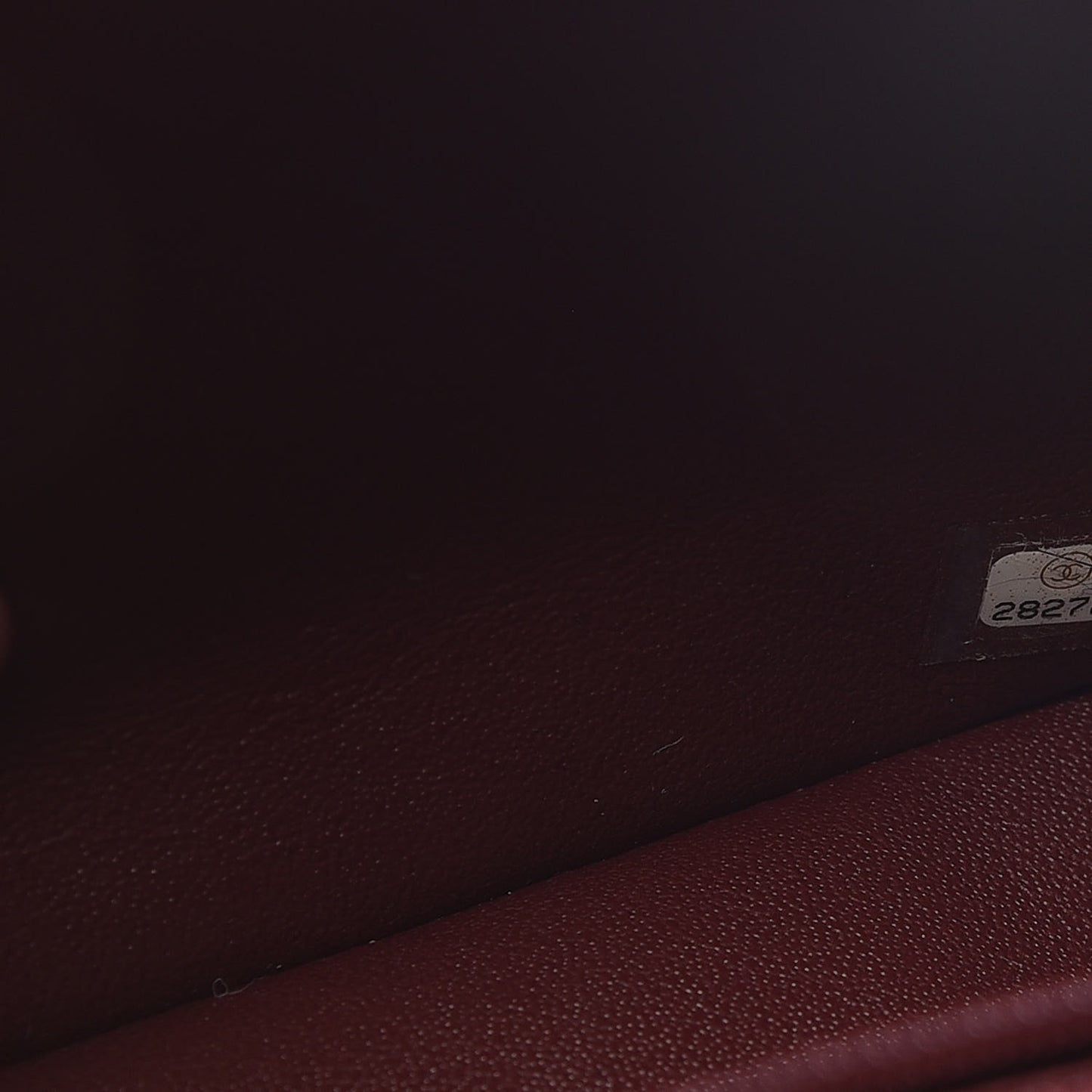 Lambskin Quilted Mini Rectangular Flap Burgundy
