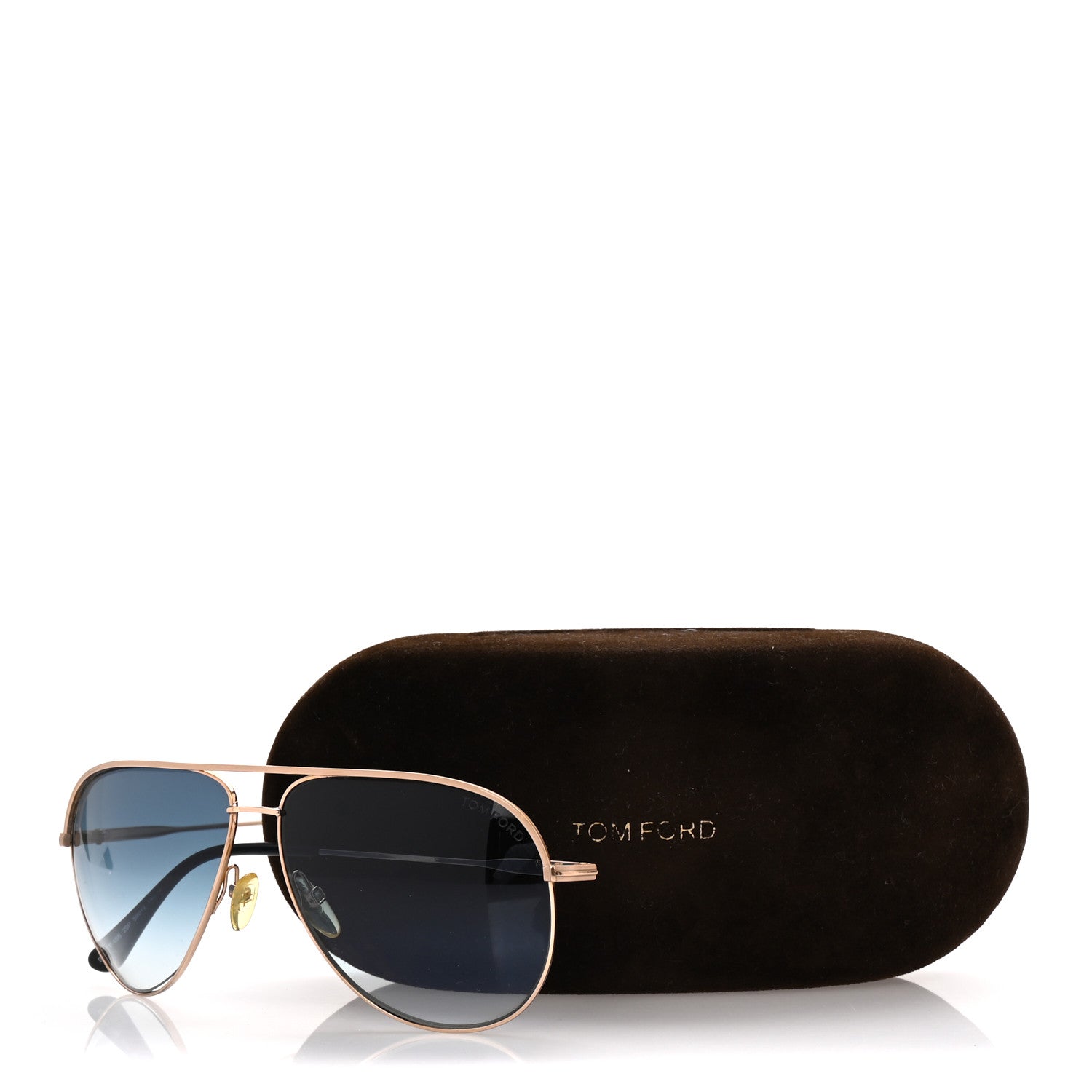 Tom Ford Aviator Erin Sunglasses TF466 Gold 8 of 8