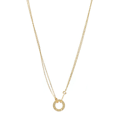 Cartier 18K Yellow Gold 2 Diamond LOVE Necklace 1 of 5