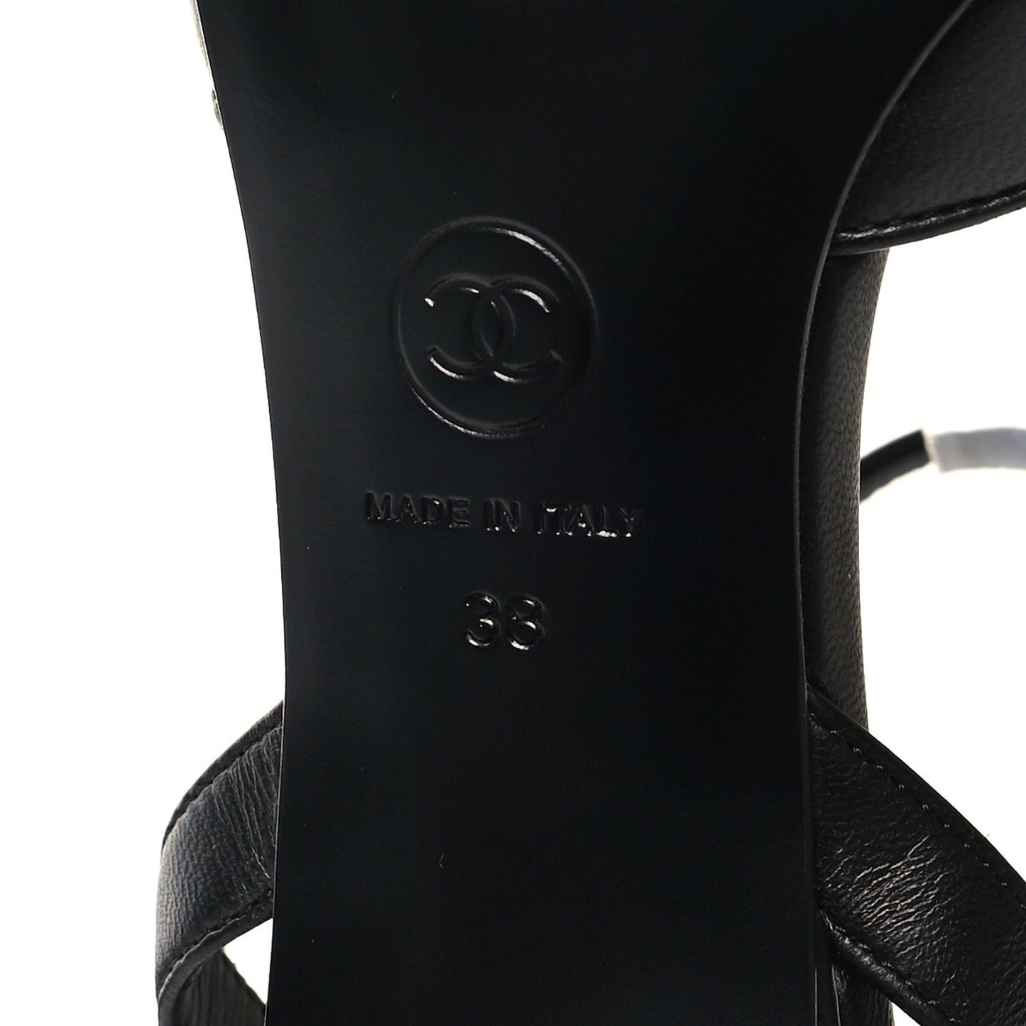 Lambskin Grosgrain Cap Toe CC Slingback Pumps 38 Black