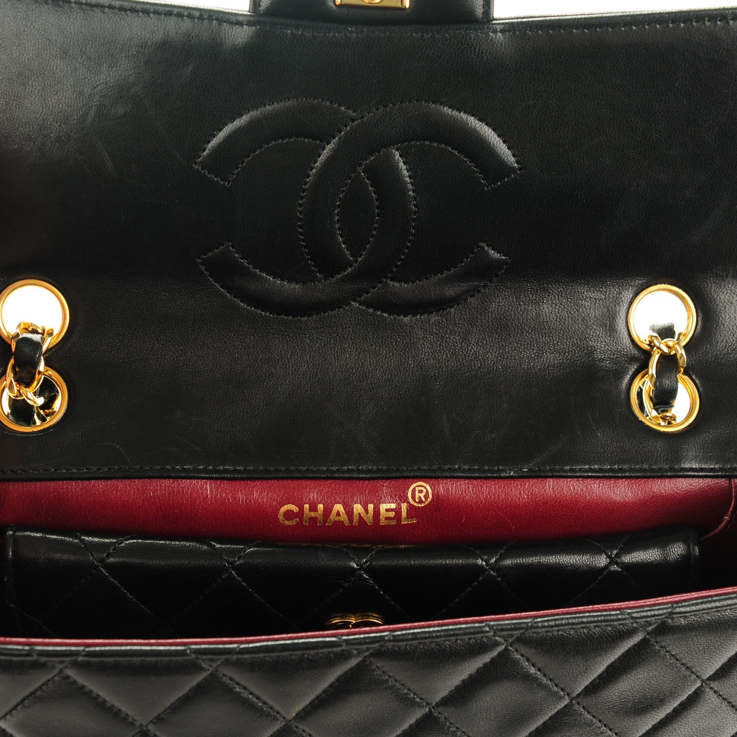 Chanel Lambskin Quilted Small Single Flap Black 6 of 8