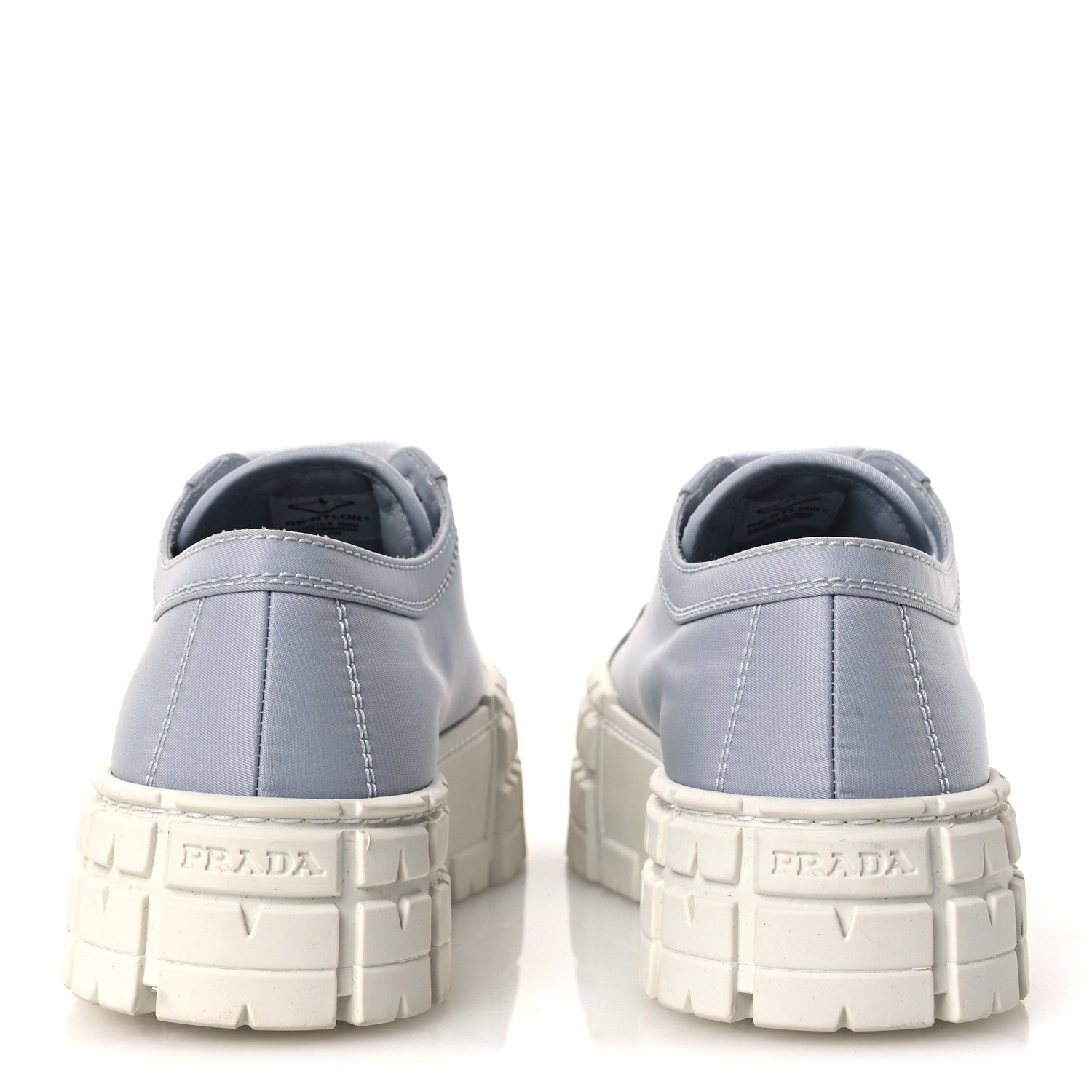 Prada Re-Nylon Gabardine Triangle Logo Double Wheel 50mm Sneakers 38 Cielo 6 of 12
