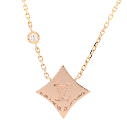 Louis Vuitton 18K Pink Gold Diamond Mother of Pearl Color Blossom BB Star Pendant Necklace 5 of 6