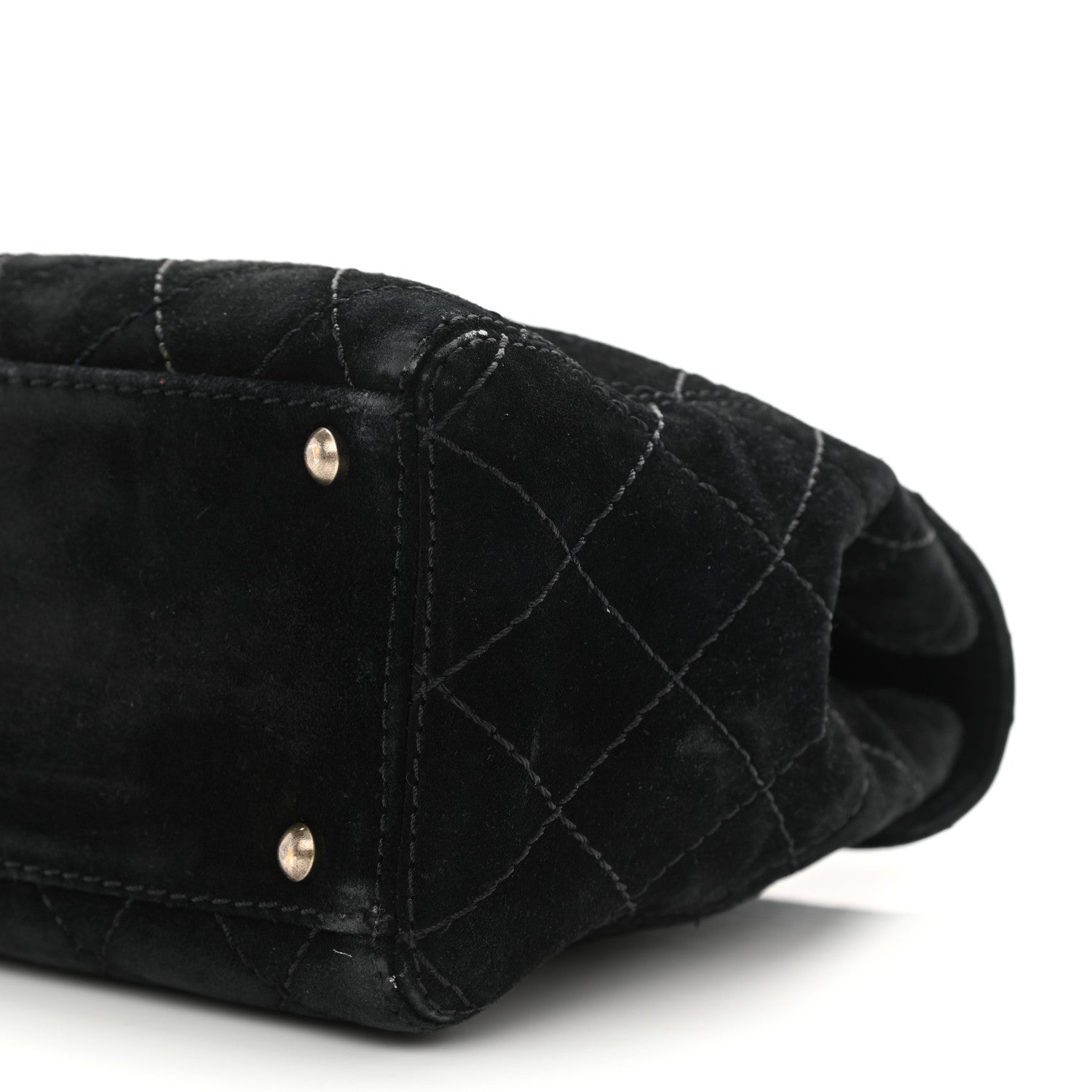 Chanel Suede Jumbo Single Flap Black 10 of 11