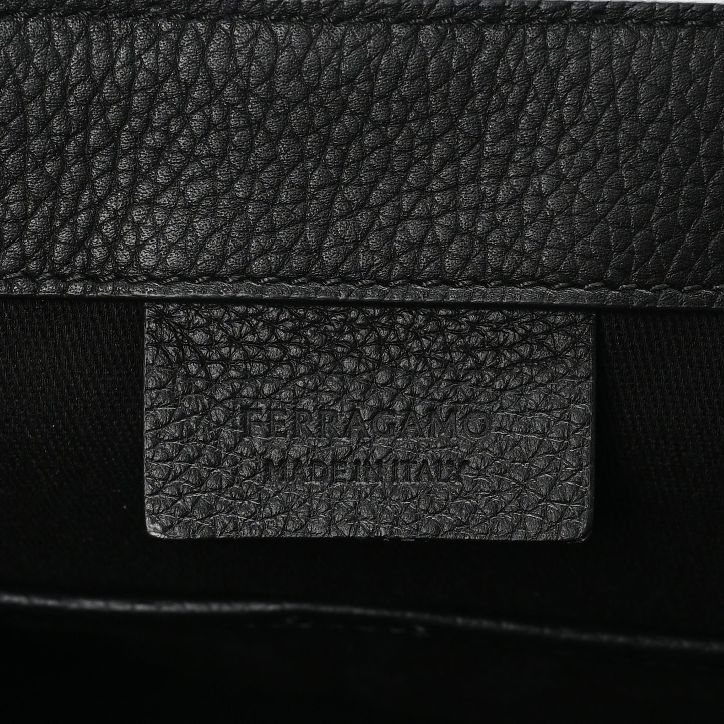 Calfskin Gancini Twins 24 Messenger Bag Black