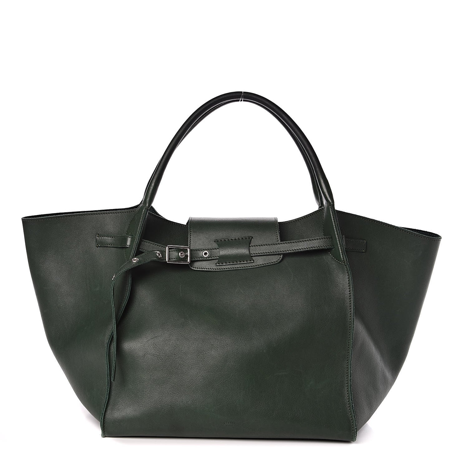 Celine Smooth Calfskin Medium Big Bag Dark Green 1 of 11