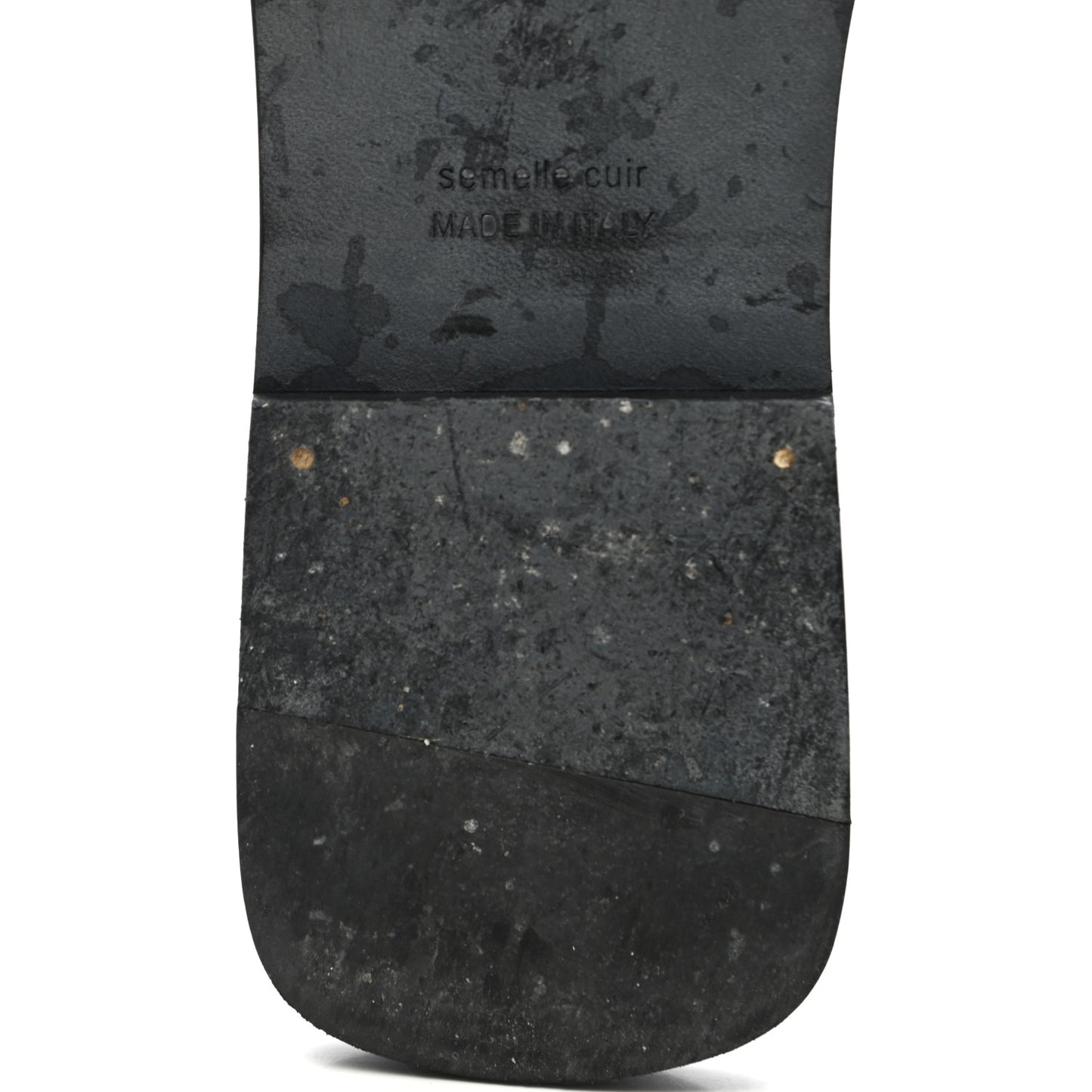 Box Calfskin Oran Sandals 38.5 Black