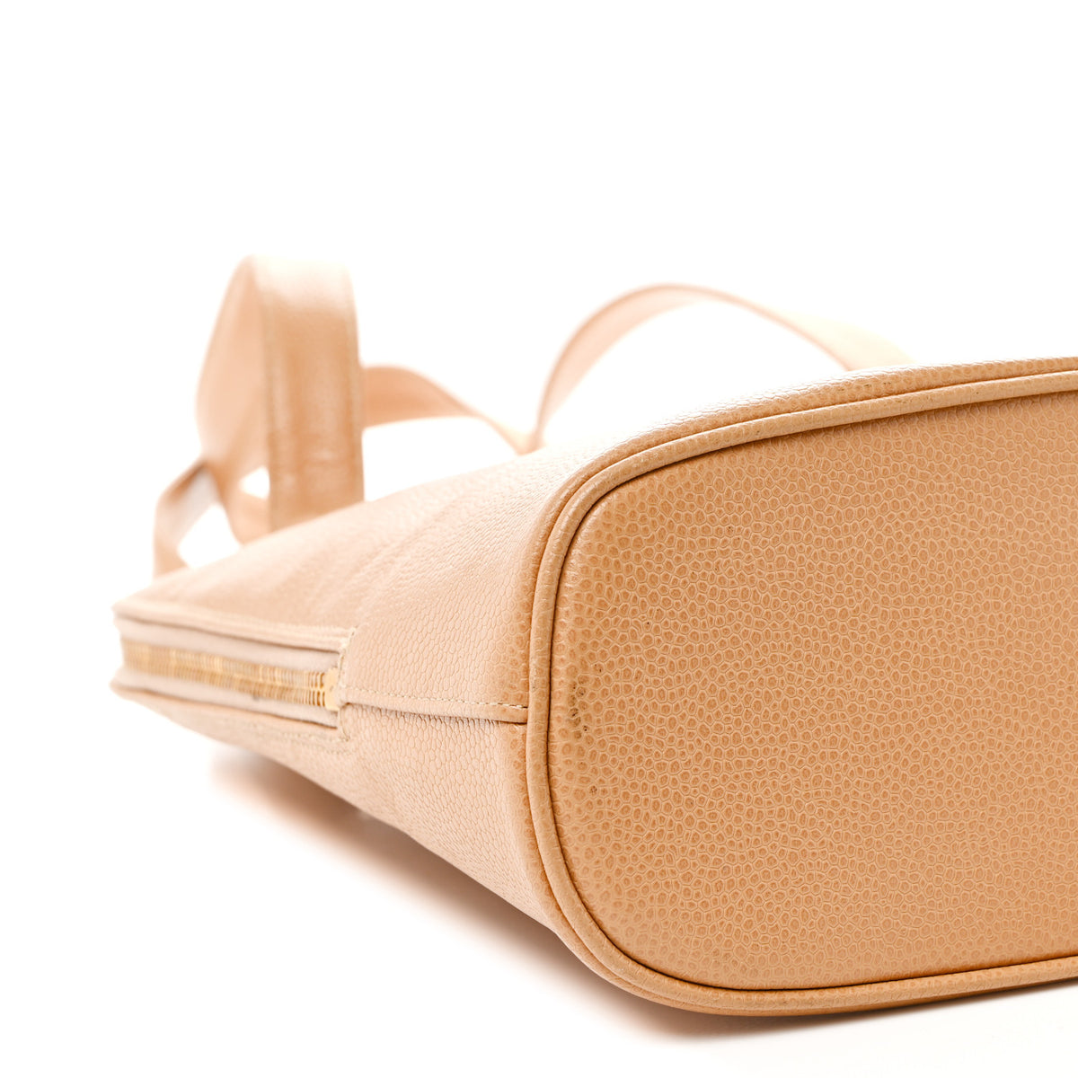 Caviar CC Timeless Shoulder Bag Beige