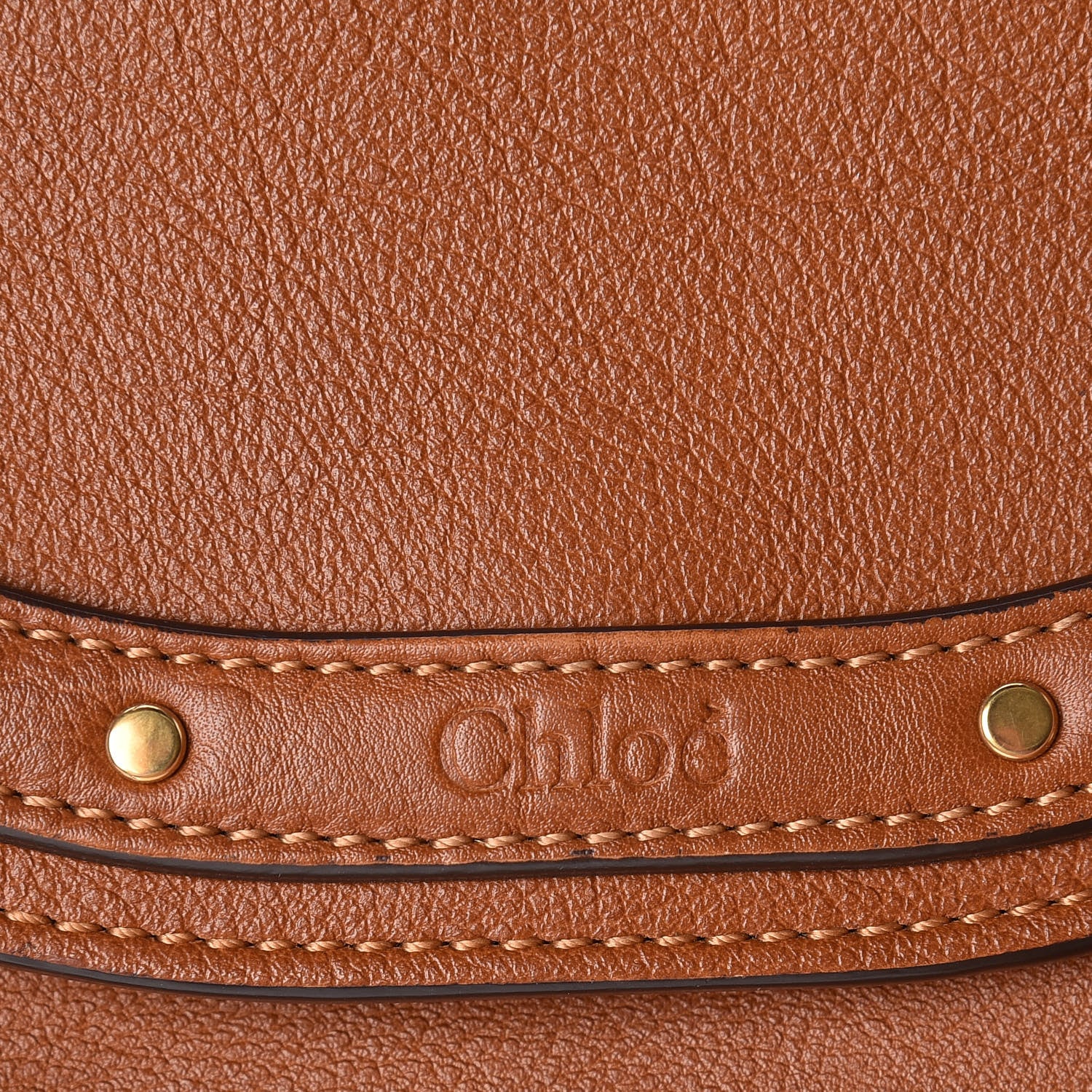Chloe Calfskin Small Nile Bracelet Minaudiere Bag Caramel 9 of 11