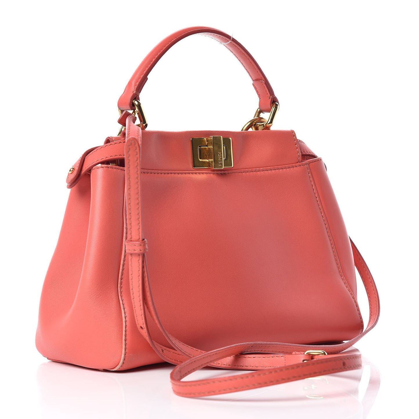 Nappa Mini Peekaboo Iconic Satchel Rosa Exstasy