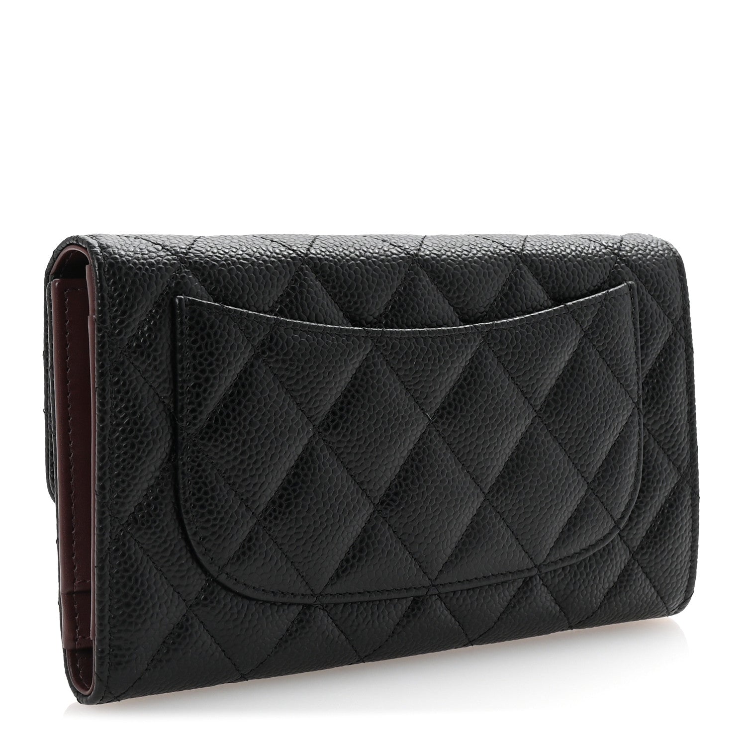 Chanel Caviar Quilted Large Flap Wallet Black 3 of 9