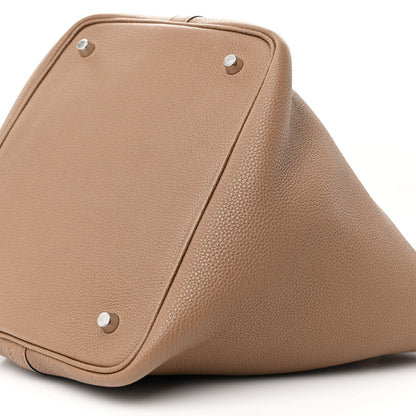 Hermes Taurillon Maurice Picotin Lock 22 MM Beige De Weimar 10 of 14