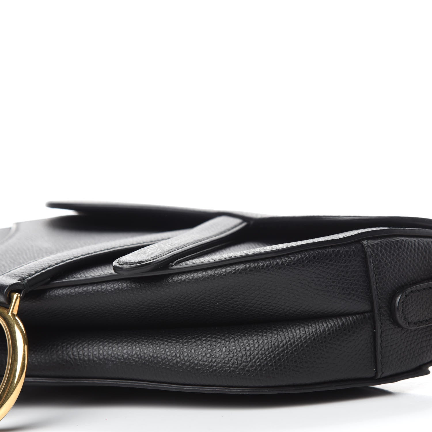 Christian Dior Grained Calfskin Mini Saddle Bag Black 7 of 11