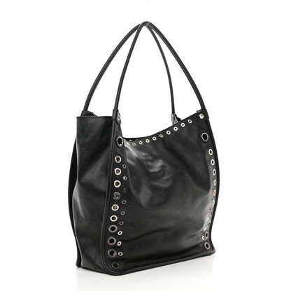 Proenza Schouler Soft Calf Medium Grommet Studded Tote Black 3 of 10