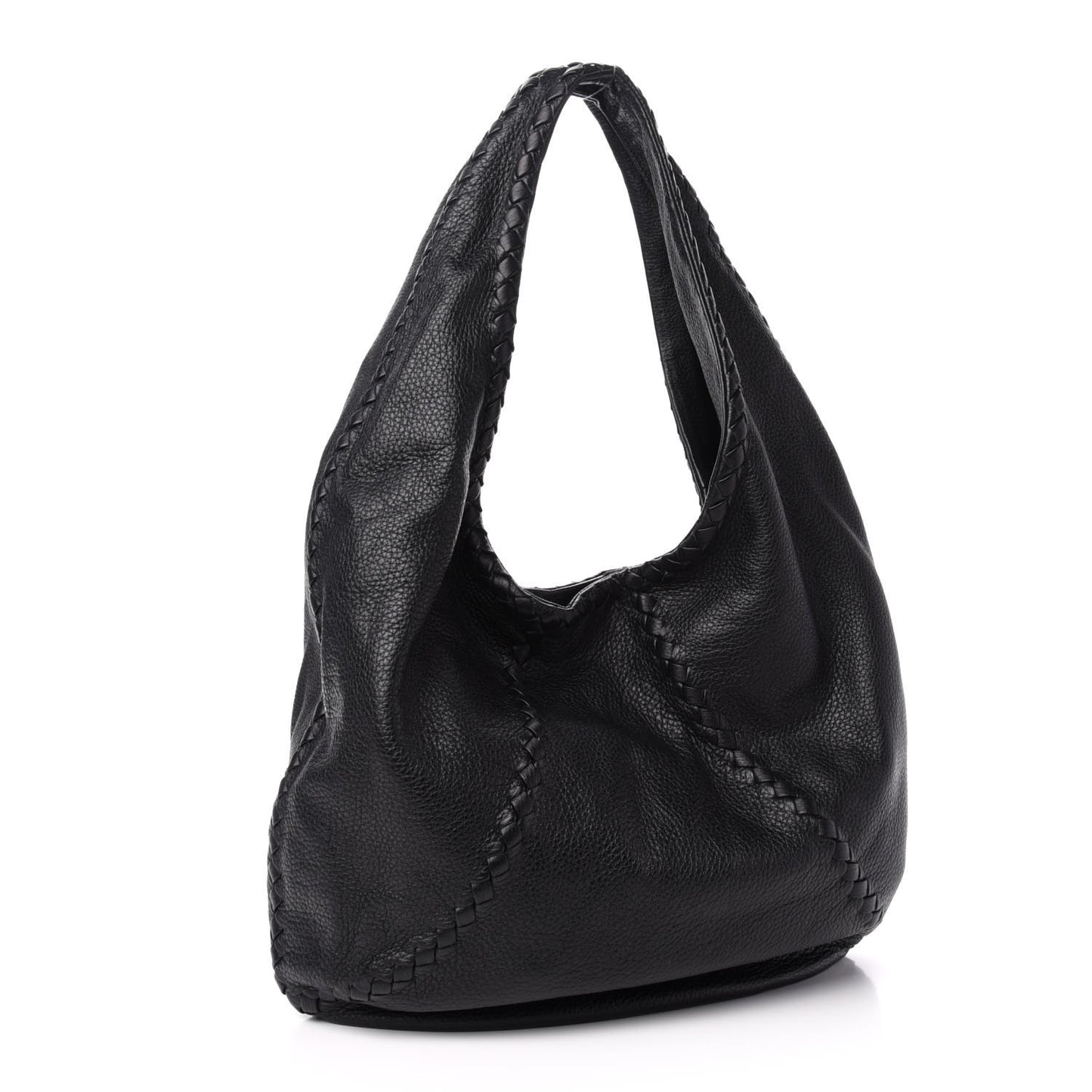 Cervo Deerskin Large Hobo Black