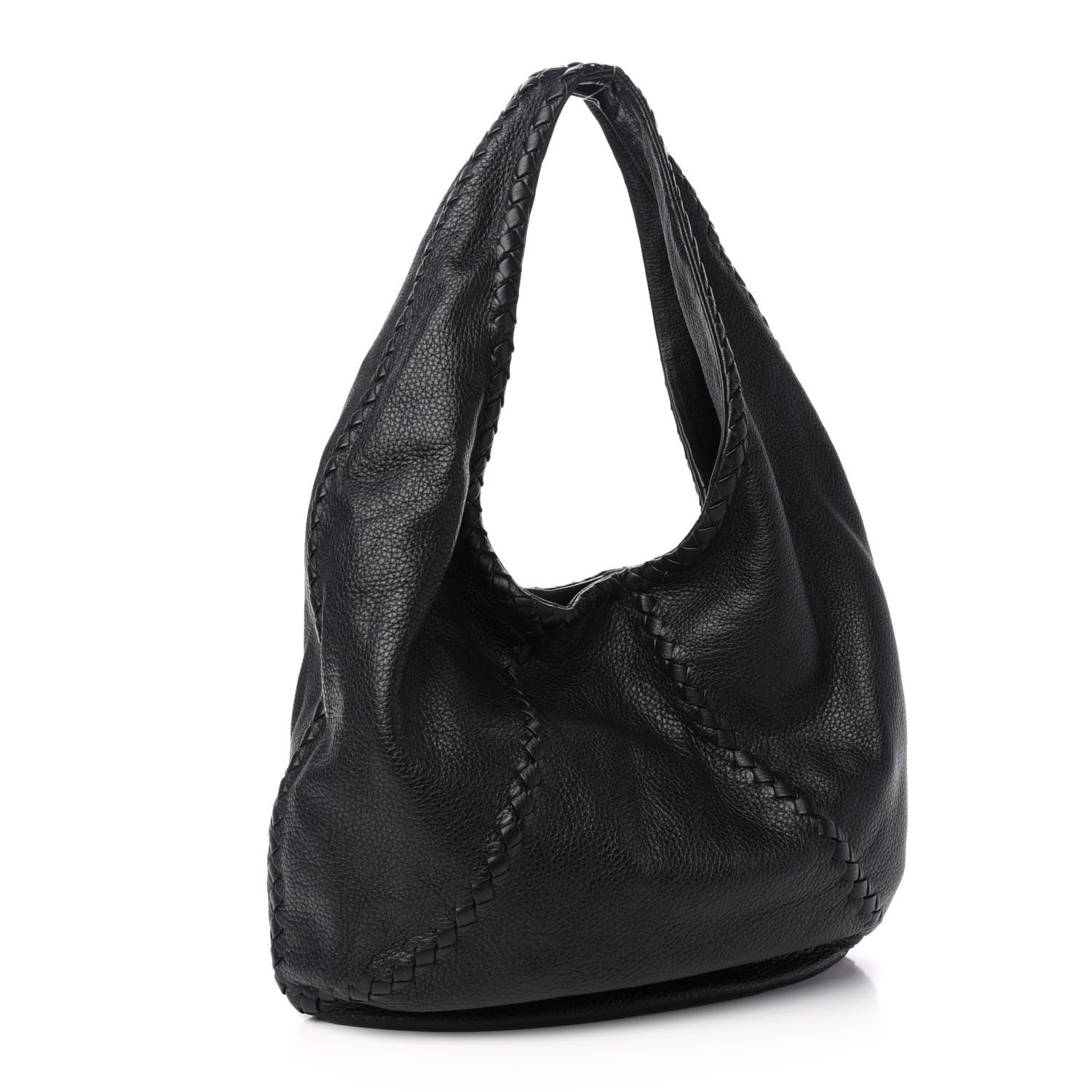 Bottega Veneta Cervo Deerskin Large Hobo Black 3 of 9