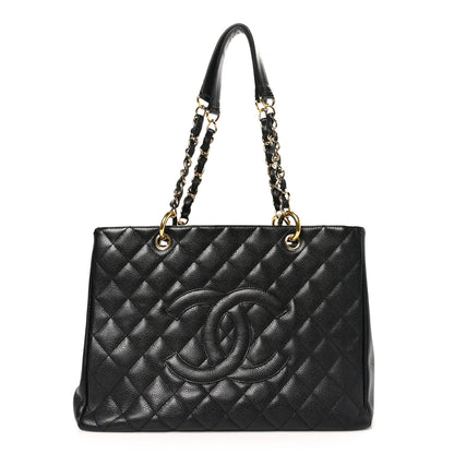 Chanel Caviar Quilted Grand Shopping Tote GST Black 1 of 13