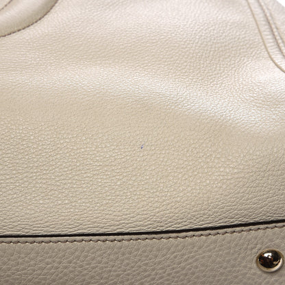 Gucci Pebbled Calfskin Large Soho Shoulder Bag Off White 13 of 13