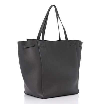 Celine Soft Grained Calfskin Belt Cabas Phantom Medium Grey 3 of 12