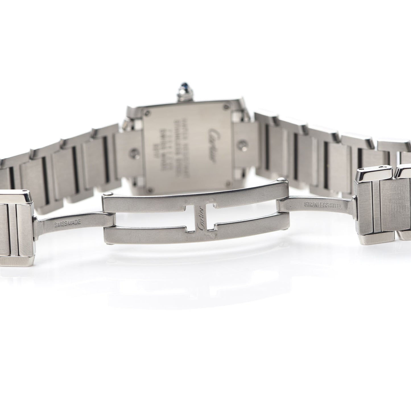 Stainless Steel 20mm Tank Francaise Quartz Watch