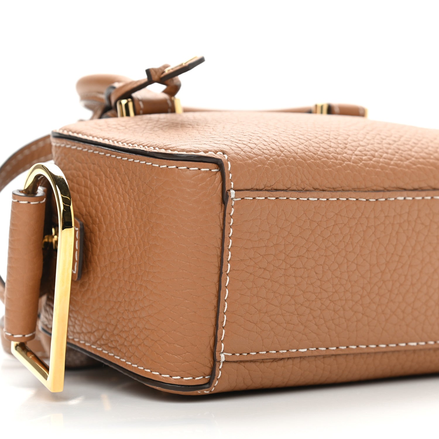 Delvaux Taurillon Soft Nano Cool Box Satchel Vegetal Ivory 8 of 9