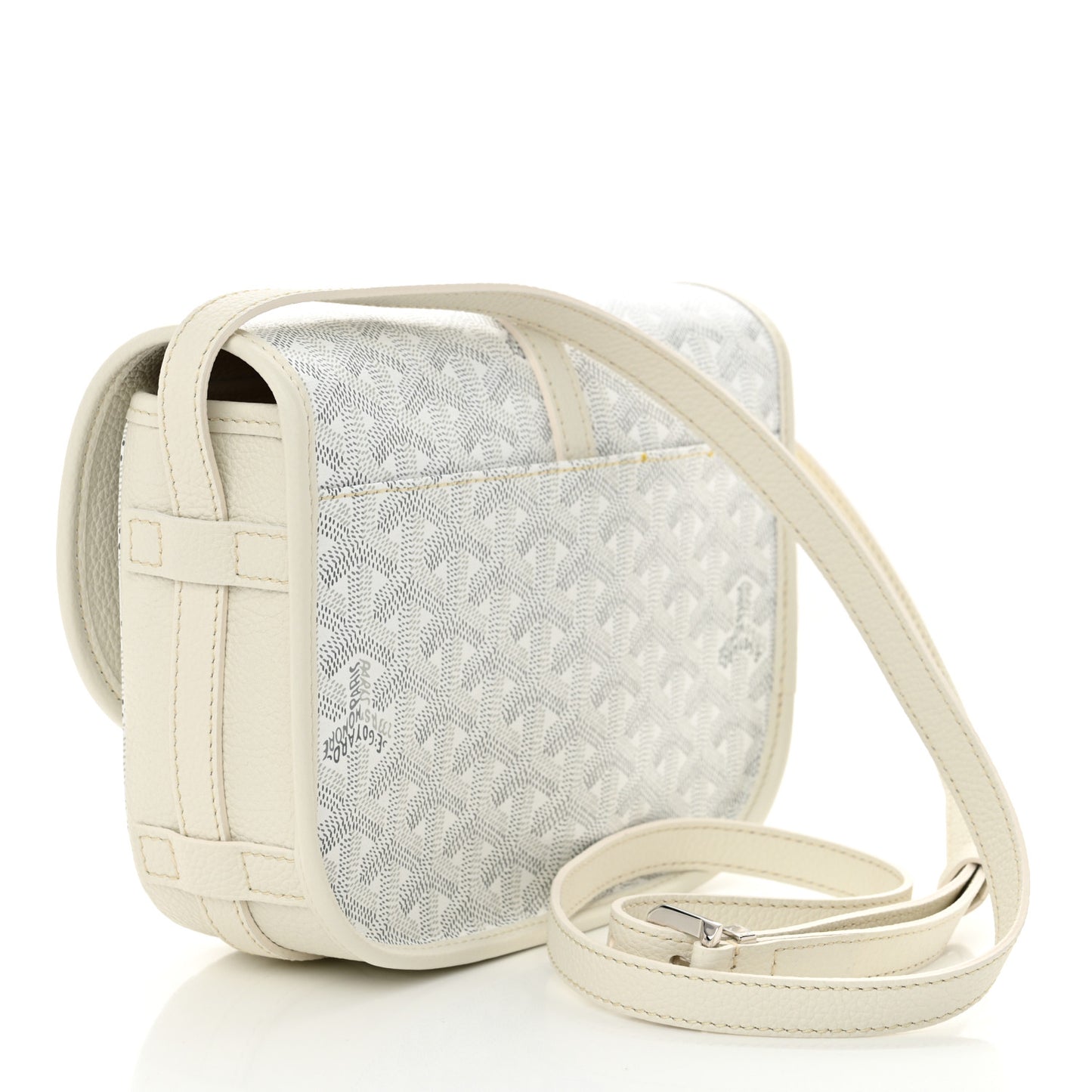 Goyardine Belvedere II PM Messenger Bag White
