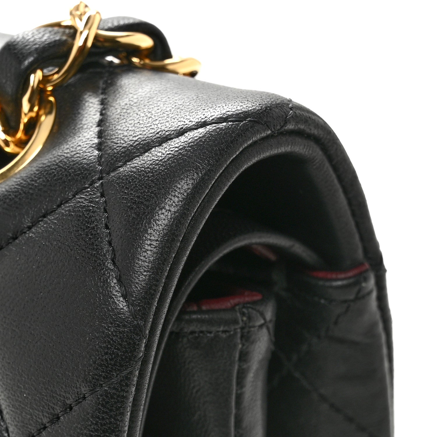 Chanel Lambskin Quilted Medium Double Flap Black 11 of 13