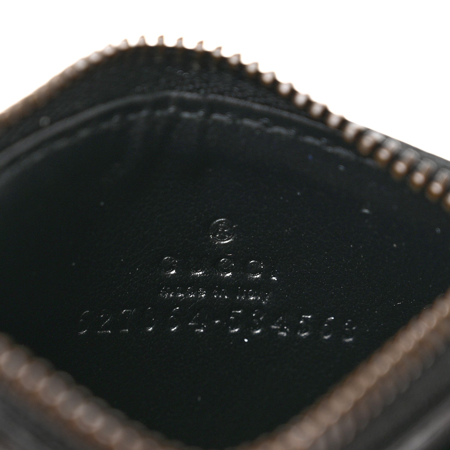 Gucci Calfskin Matelasse Chevron GG Marmont Key Case Card Holder Black 6 of 6