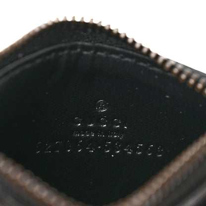 Gucci Calfskin Matelasse Chevron GG Marmont Key Case Card Holder Black 6 of 6