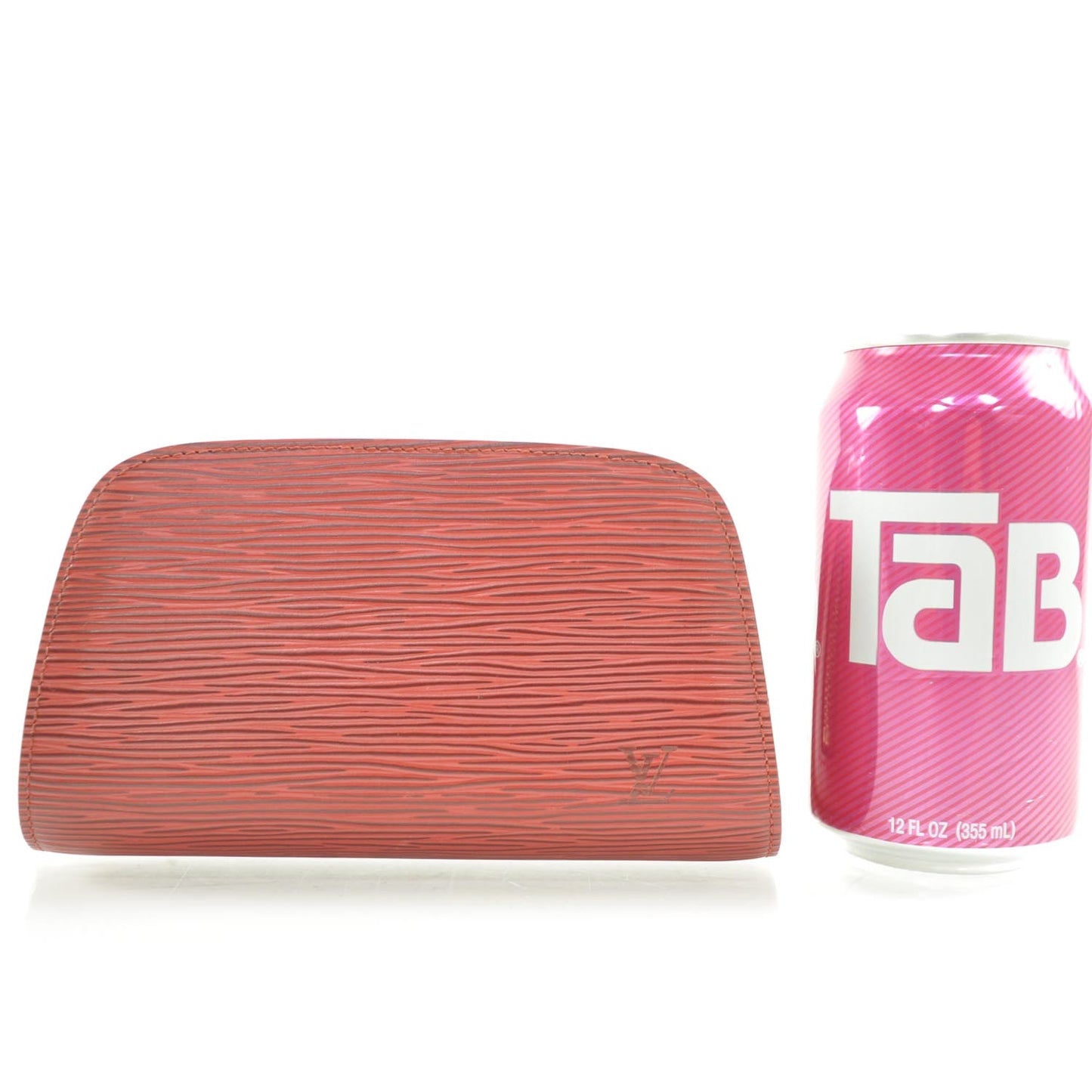 Epi Dauphine Cosmetic Pouch Red