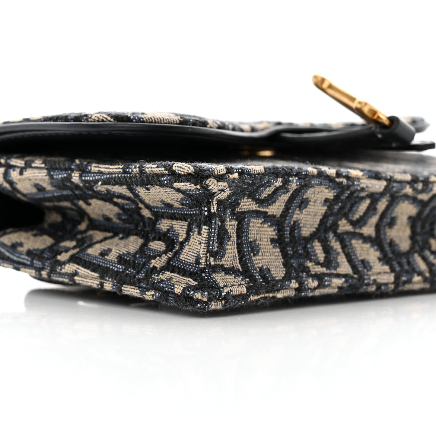 Oblique Saddle Belt Bag Blue