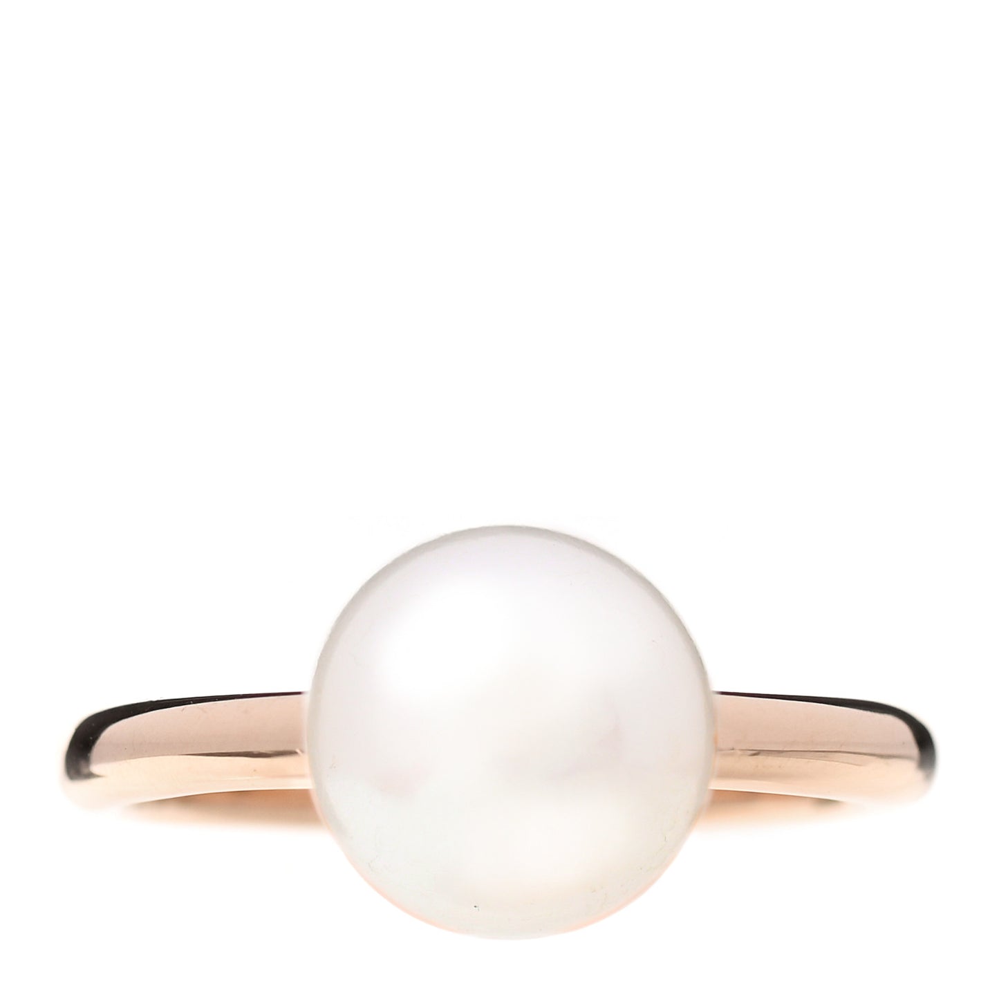 18K Rose Gold Pearl 8mm HardWear Ball Ring 46 3.5