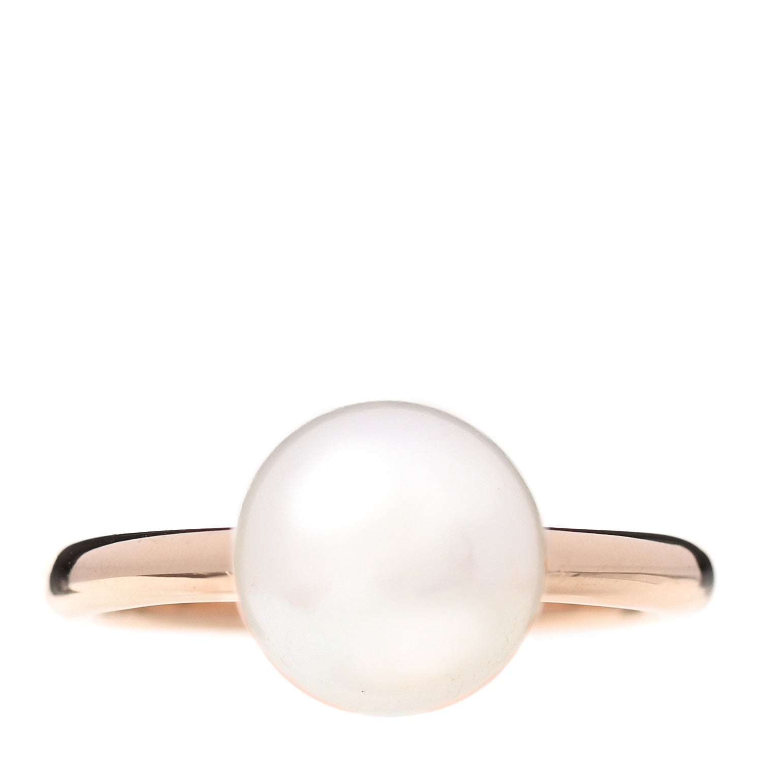 Tiffany 18K Rose Gold Pearl 8mm HardWear Ball Ring 46 3.5 1 of 5