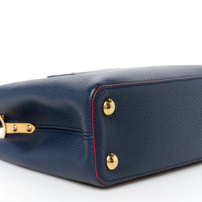 Louis Vuitton Taurillon Capucines BB Marine Rouge 8 of 9