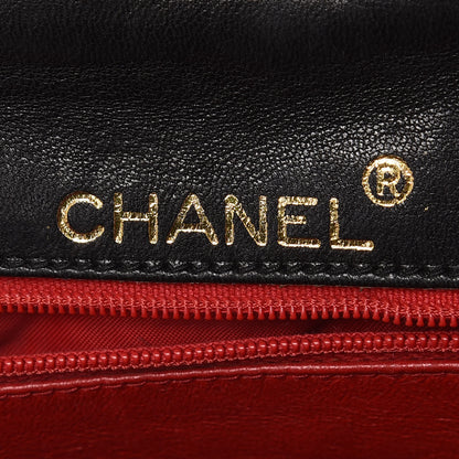 Chanel Satin Quilted Evening Clutch Black 8 of 12