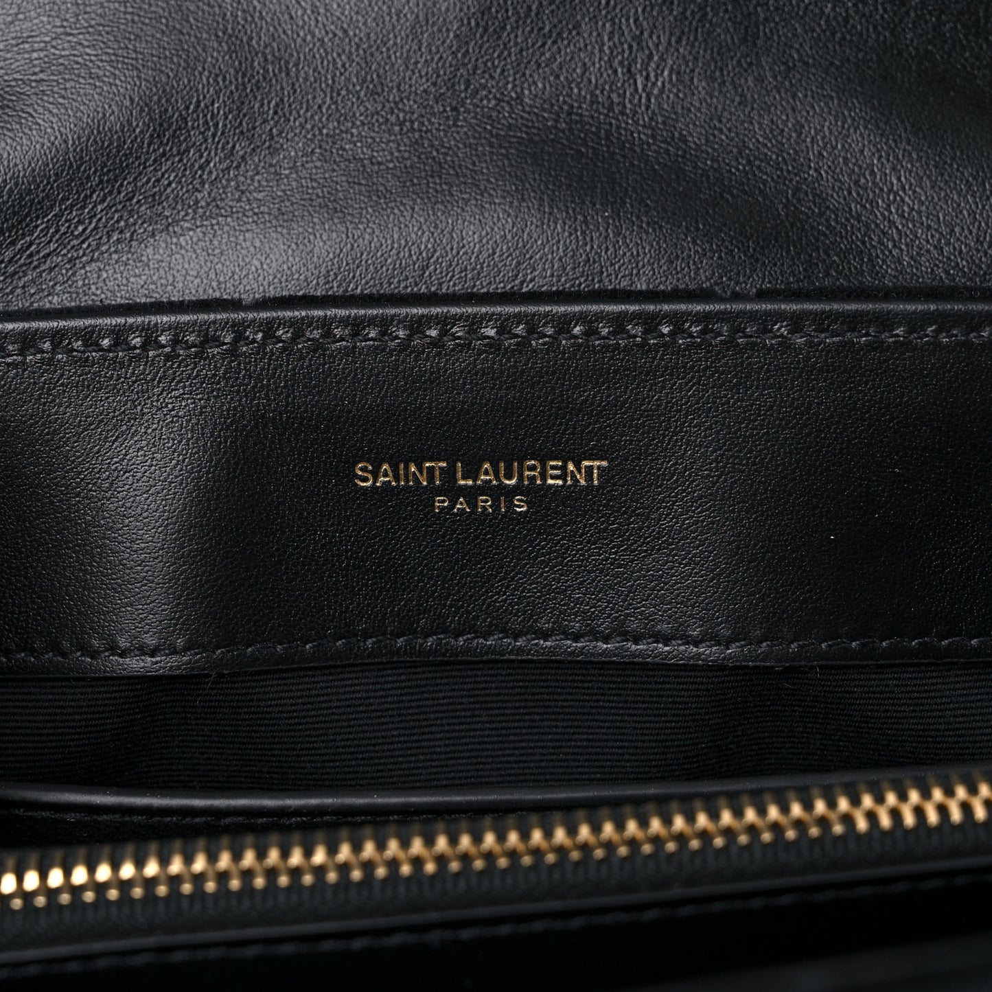 Velvet Y Quilted Monogram Small Loulou Chain Satchel Black