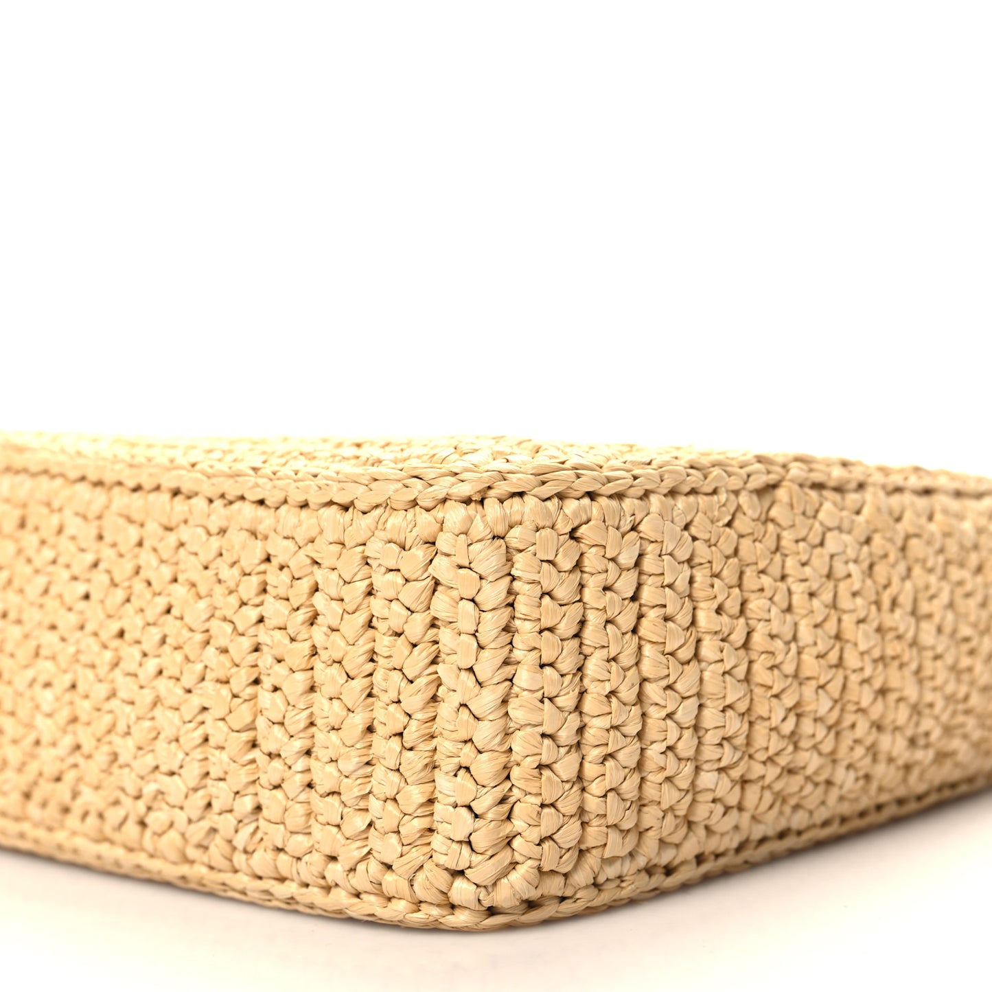 Yarn Raffia Effect Crochet Re-Edition 2005 Shoulder Bag Naturale