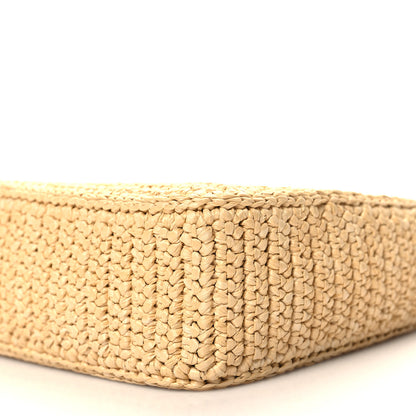 Prada Yarn Raffia Effect Crochet Re-Edition 2005 Shoulder Bag Naturale 9 of 9