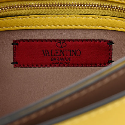 Valentino Garavani Nappa Rockstud Wristlet Clutch Naples Yellow 7 of 9