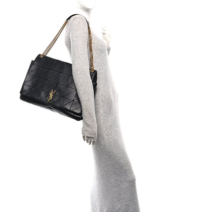 Saint Laurent Lambskin Matelasse Monogram Oversized Jamie Black 2 of 10