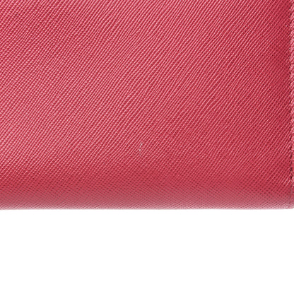 Prada Saffiano Zip Around Wallet Peonia 10 of 11