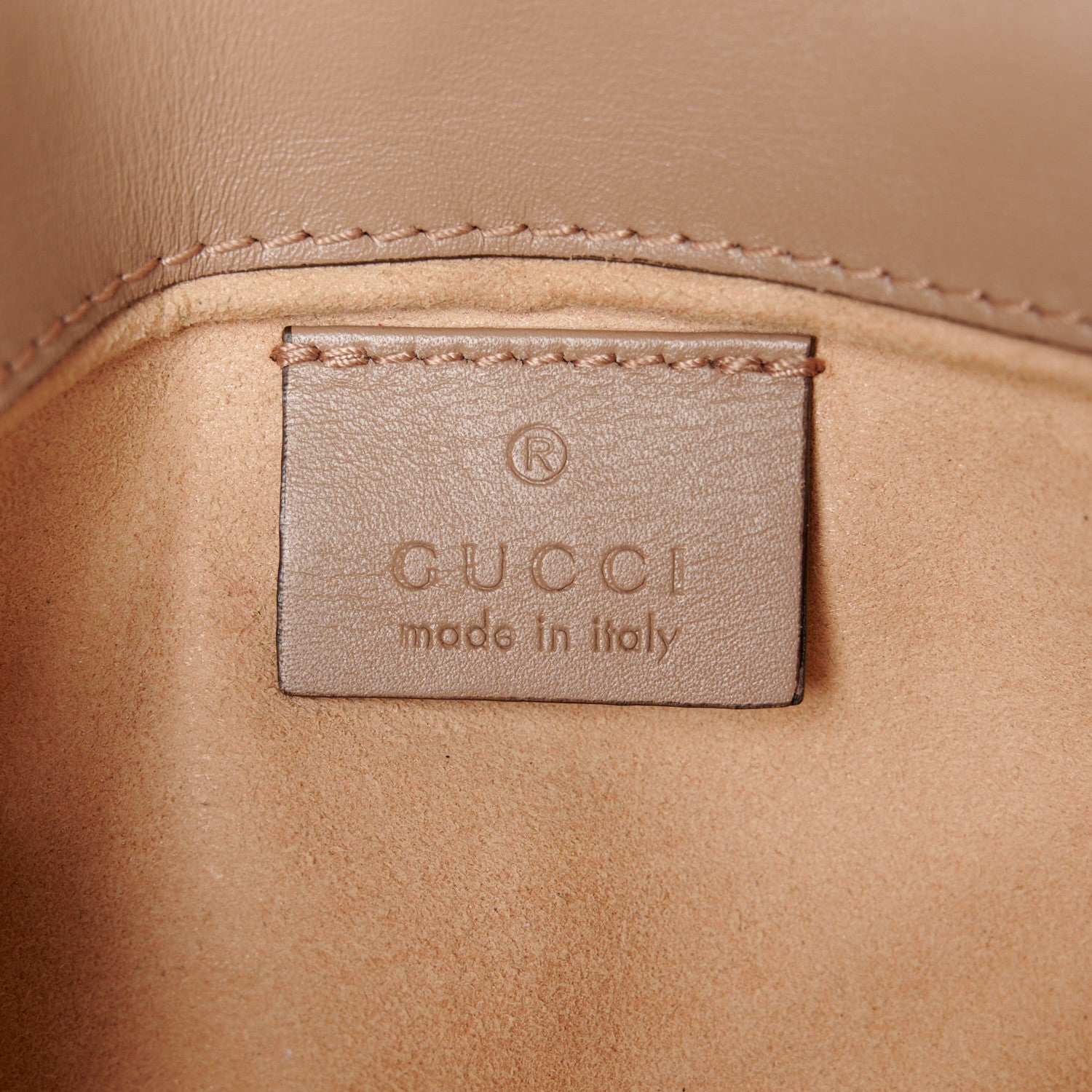 Gucci Calfskin Matelasse Super Mini GG Marmont Shoulder Bag Porcelain Rose 6 of 10
